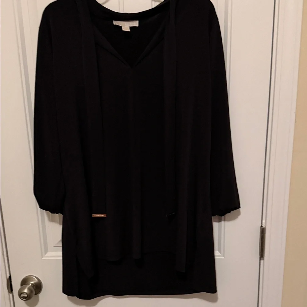 Michael‎ Kors Black Tunic Top